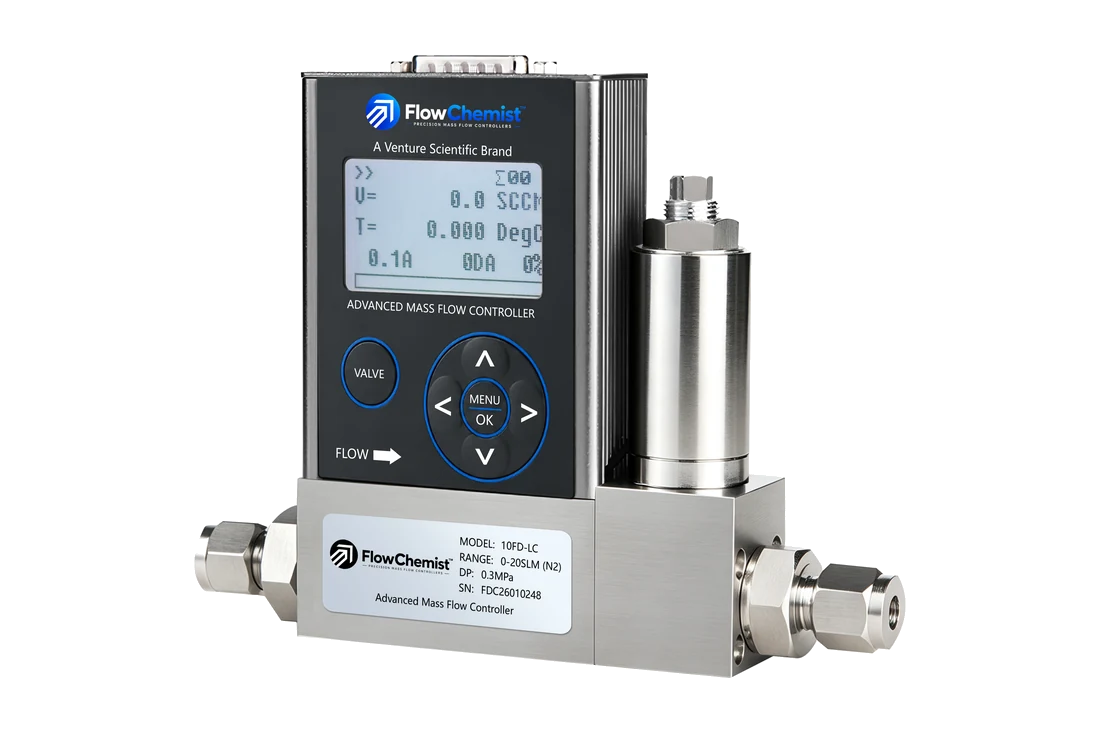 Flow Chemist FC-10FD-LC advanced multi-gas mass flow controller